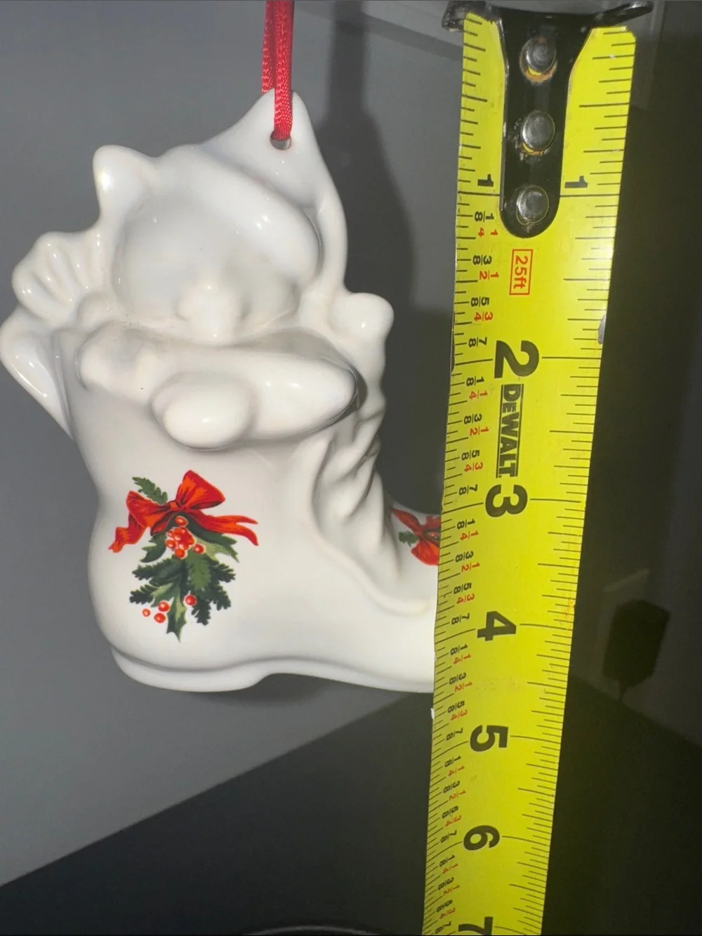 Pfaltzgraff 1997 Merry Christmas Bell Series Kitten in Boot Ornament